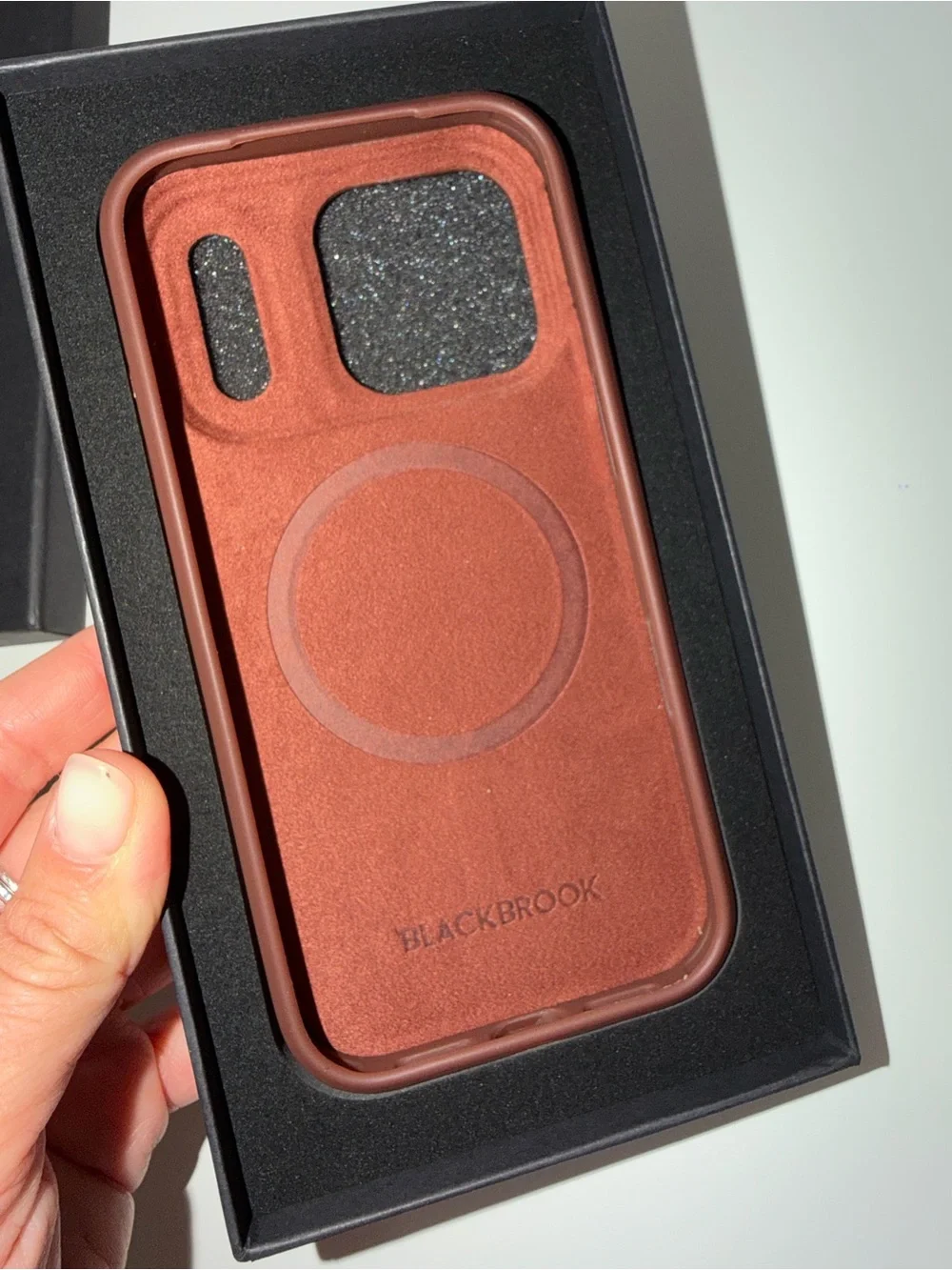 BlackBrook Harlan Full-Grain Leather MagSafe Case for iPhone 17 Pro – Brown